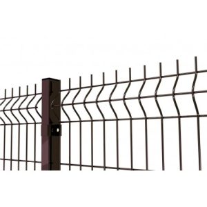 Panel Ogrodzeniowy 3D Brąz / RAL8017