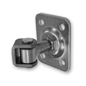 Zawias reg. z szyldem prostokątnym M16 75x55x3